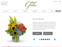 Tablet Screenshot of garlandflowers.net